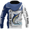 Custom name Marlin fishing Catch and Release 3D Design print shirts
