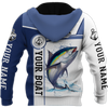 Custom name Tuna fishing Catch and Release 3D Design print shirts