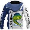 Custom name Mahi-mahi fishing Catch and Release 3D Design print shirts