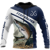 Custom name Trout-Salmon fishing design 3d print shirts