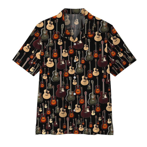 Acoustic Guitar Hawaiian Shirt Summer Beach Clothes Outfit For Men Women ND