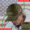 Custom Army Rank US Amy Hat, Army Cap, Us Army Gifts All Over Printed