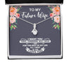 Future Wife Necklace: Gift For Mother's Day From Husband All I Want Is You, Romantic Message Card HN
