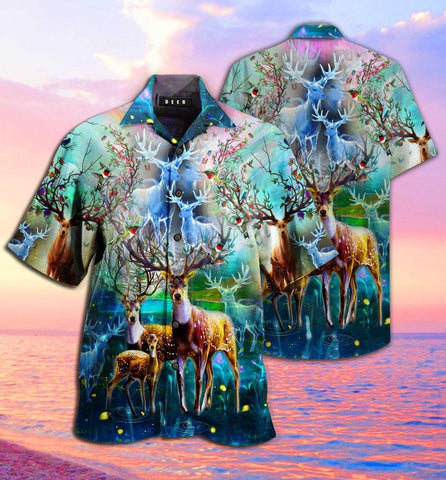 Amazing Deer Hawaiian Shirt Summer Beach Clothes Outfit For Men Women ND