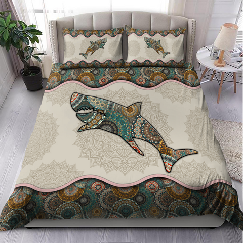 Fishing Decor Restro Shark design 3d print Bedding set SN30062103