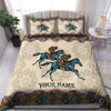 Horse Bedding Set Personalized Name Horse Racing Bedding Set Mandala