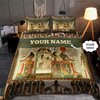 Egypt Bedding Set Custom name Tomb of nefertari Ancient Egypt 3D Design print Bedding Set