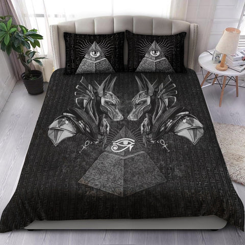 Horus Eye Egypt Anubis Ancient 3D Bedding Set