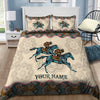 Horse Bedding Set Personalized Name Horse Racing Bedding Set Mandala