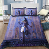 Anubis Face Blue Ancient Egyptian Mythology Culture 3D design Bedding set