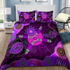 Oceania Bedding Set Aboriginal Naidoc Week 2021 Best Purple Turtle Lizard Bedding set