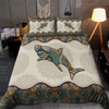 Fishing Decor Restro Shark design 3d print Bedding set SN30062103