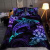 Beautiful Shark hibiscus Hawaii fishing bedding set Pi26062105