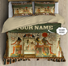 Egypt Bedding Set Custom name Tomb of nefertari Ancient Egypt 3D Design print Bedding Set