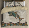 Fishing Decor Restro Shark design 3d print Bedding set SN30062103