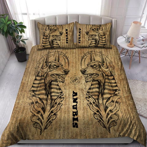 Egypt Bedding Set Egyptian Gods Ancient Anubis Tattoo 3D design Bedding set