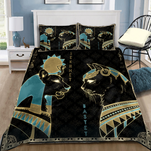 Egypt Bedding Set Bastet Sekhmet Ancient Egyptian Mythology Culture Bedding set