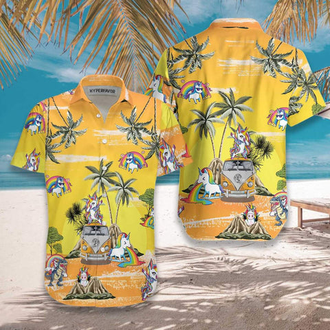 Baby Unicorn Summer Time Unicorn Hawaiian Shirt, Stylish Unicorn Shirts for Men And Women TM