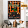 Baking Witch, Witchy Baker, Halloween Bakery, Because Murder Is Wrong Custom Poster