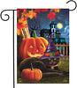 Black Cat Double Sided Halloween Garden Flag For Outdoor Yard Decoration Home Decor ND