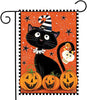 Black Kitty Double Sided Halloween Garden Flag For Outdoor Yard Decoration Home Decor ND