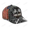 Men Racing Cap Personalized Name Biker Classic Cap Race On