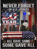 911 Never Forget All Gave Some Some Gave All Flag American Patriot Flag, 20th Anniversary Patriot Day Gift