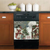 Christmas Kitchen Dishwasher Magnet Cover - Beautiful Christmas Tale with a Snowman HT