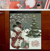 Christmas Kitchen Dishwasher Magnet Cover - Beautiful Christmas Tale with a Snowman HT