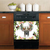 Christmas Kitchen Dishwasher Magnet Cover - Scandinavian Winter Deer HT