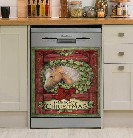Horse Sticker Christmas Susan Winget Horse Decor Kitchen Dishwasher Cover