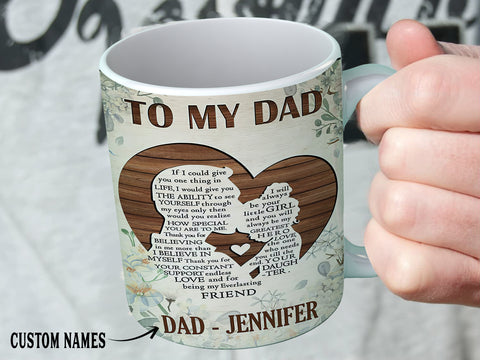 To My Dad Personalized Mug, Gifts for Dad, Fathers Day Gifts HN