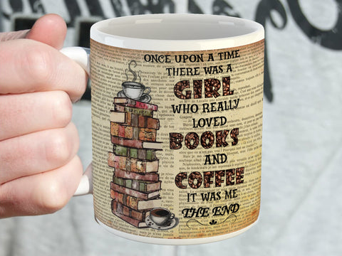 Love Books and Coffee Mug
