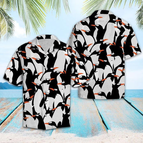 Cute Penguin Hawaiian Shirt Summer Beach Clothes Outfit For Men Women ND