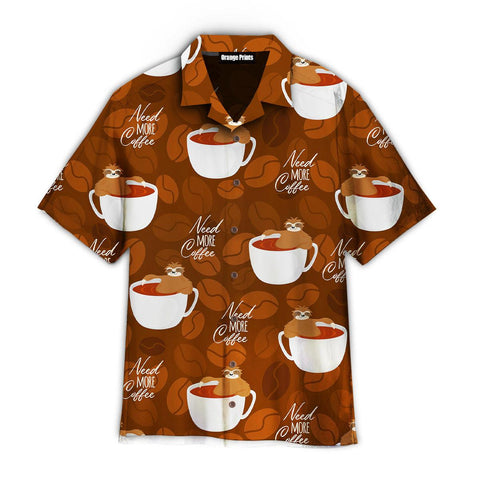 Sloth And Coffee Hawaiian Shirt Summer Beach Clothes Outfit For Men Women ND