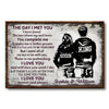 The Day I Met You I Have Found  Gift For Couple  Personalized Canvas QA