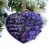 Butterflies Are Heaven Sent Kisses - Memorial Gift - Personalized Custom Heart Acrylic Ornament