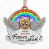 Rainbow Forever In My Heart Dog Memorial Gift Pet Memorial Ornament Personalized Custom Ornament