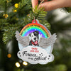 Rainbow Forever In My Heart Dog Memorial Gift Pet Memorial Ornament Personalized Custom Ornament