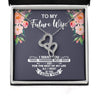Future Wife Necklace: Gift For Mother's Day From Husband All I Want Is You, Romantic Message Card HN