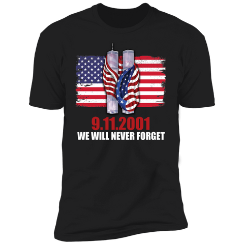 Men American Patriot Shirt Black Custom Name 9.11.2001 We Will Never Forget T-Shirt 3d shirt, Eagle Shirt US Flag shirt design, Patriot Gift Idea, Veteran Day Gift, Patriot Day 20th Anniversary