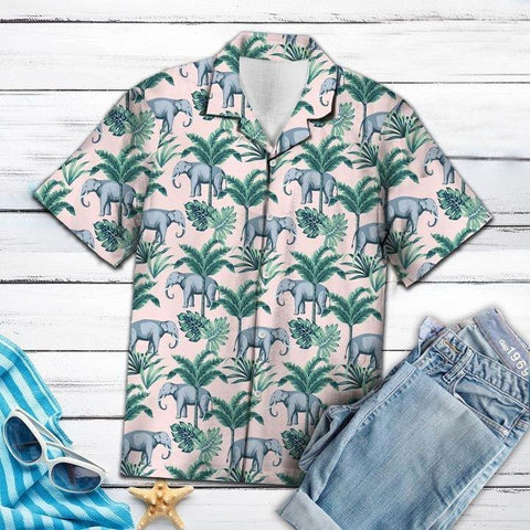 Elephant Coconut Hawaiian Shirt Summer Beach Clothes Outfit For Men Women ND