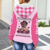 Breast Cancer They whispered to her 03 Fleece Hoodie 3D custom TXX