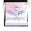 Thank You For Letting Me Grow With My Wings Message Card Necklace Gifts for Mom HN