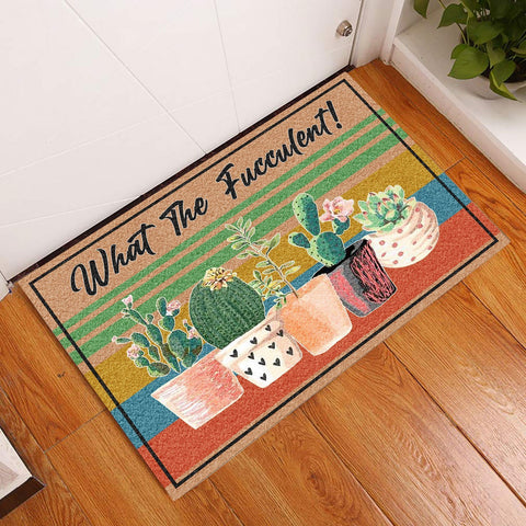 Garden What The Fucculent Doormat