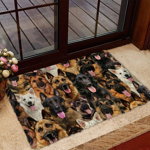 A Bunch Of German Shepherds Doormat gift for German Shepherd dog lovers Doormat