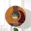 Guitar Lovers Guitar Shape Wooden Clock