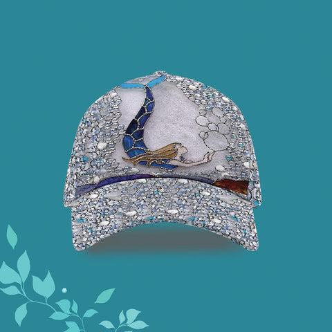 Mermaid Gemstone Classic Cap Gift, Mermaid Cap, Cap All Over Printed for her, gift for mom, gift for friends