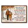 Family Old Couple Letter When We Get - Gift For Couples - Personalized Custom Canvas