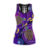 Aboriginal Purple Turtles Indigenous Australia Combo Legging Tank